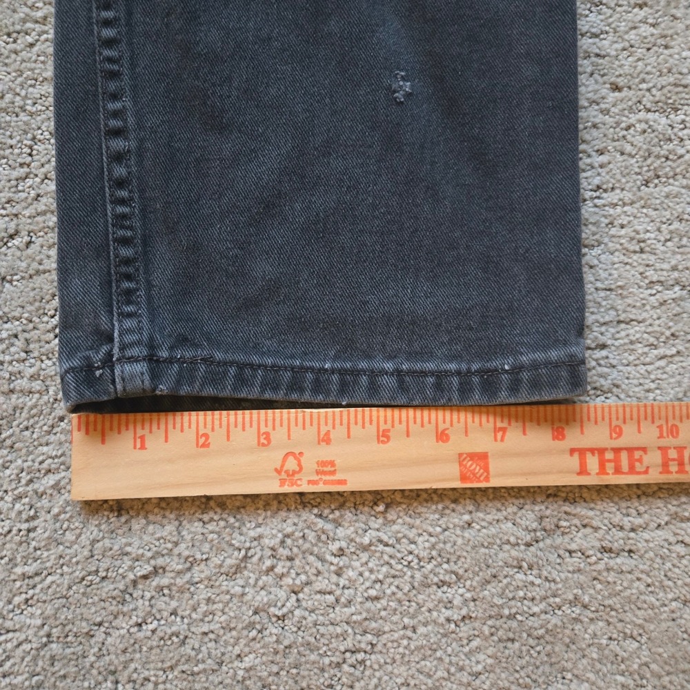 Vintage Levis 505 Regular Fit Jeans Faded Black Made in USA 38x30 Mens - Picture 8 of 8